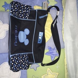 Mickey Mouse Diaper Bag W/ Changing Pad